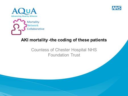 AKI mortality -the coding of these patients