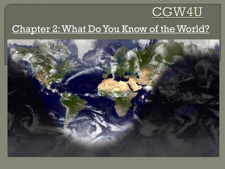 Chapter 2: What Do You Know of the World?.  A country’s level of development can be measured in a variety of ways – social development (the level of.