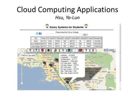 Cloud Computing Applications Hsu, Ya-Lun. Google App Engine Using Python and Django Register applications for free from Google Run web applications on.