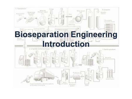 Bioseparation Engineering Introduction. Biotechnology built on the genetic manipulation of organisms to produce commercial products or processes Biochemical.