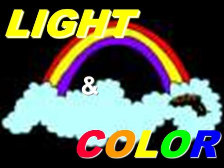 COLORCOLORCOLORCOLORLIGHTLIGHT&. Very Important Concepts We only “see” what reaches our eyes! We only “see” what reaches our eyes! When light reaches.