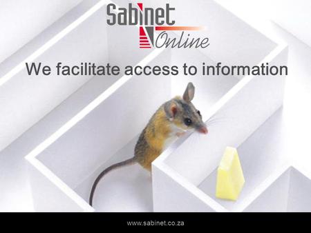 We facilitate access to information www.sabinet.co.za We facilitate access to information www.sabinet.co.za.