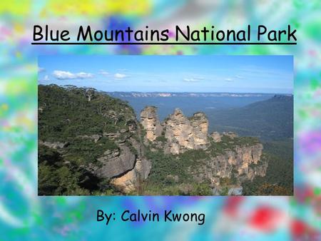 Blue Mountains National Park