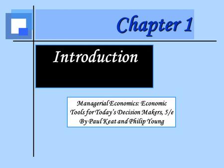 Chapter 1 Introduction.