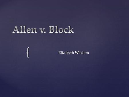 { Elizabeth Wisdom. On a Saturday night in may, seventeen-year-old Nicole (Nikki) Allen went to a party at Melissa Block’s house. Melissa was twenty-two.