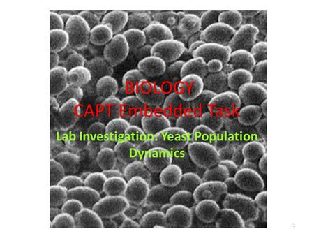 BIOLOGY CAPT Embedded Task