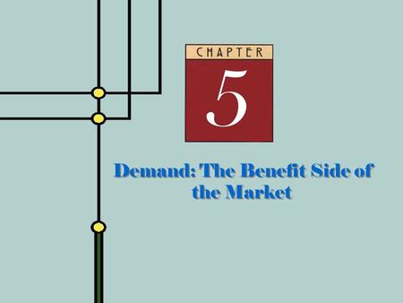 Demand: The Benefit Side of the Market. 2 Law of Demand  Law of Demand  People do less of what they want to do as the cost of doing it rises  Recall.