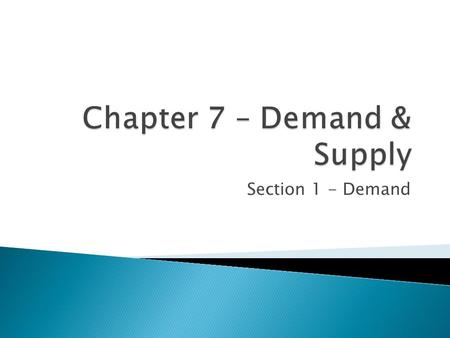 Section 1 - Demand.  Proctor & Gamble’s introduced disposable diapers to the marketplace in 1961. At first parents only used Pampers for special occasions.