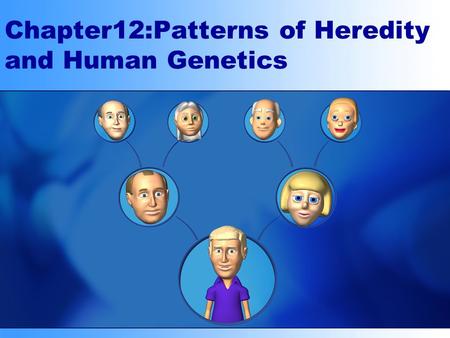 Chapter12:Patterns of Heredity and Human Genetics.