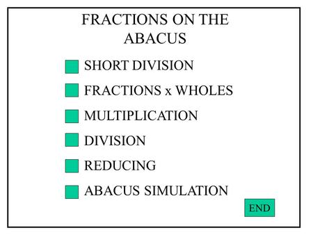 FRACTIONS ON THE ABACUS