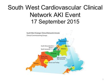 South West Cardiovascular Clinical Network AKI Event 17 September 2015