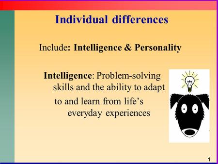 Individual differences