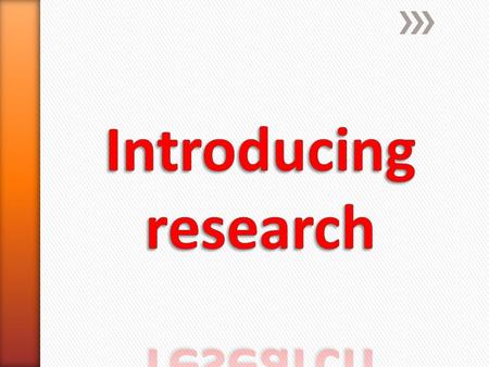 ‘Research is simply the process of thoroughly studying and analysing the situational factors surrounding a problem in order to seek out solutions to it’..(Applied.