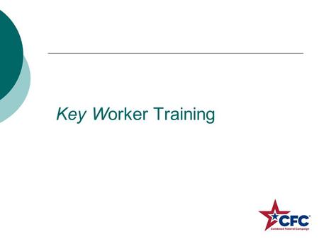 Key Worker Training. 2012 We raised $2,500,468.00.