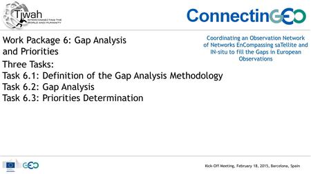 Coordinating an Observation Network of Networks EnCompassing saTellite and IN-situ to fill the Gaps in European Observations Kick-Off Meeting, February.