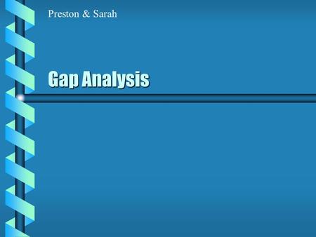 Preston & Sarah Gap Analysis.