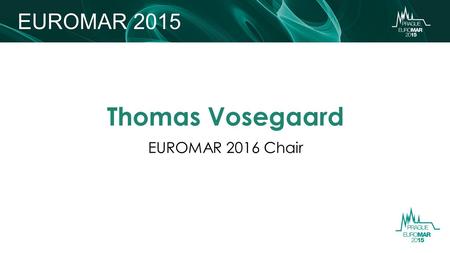 Thomas Vosegaard EUROMAR 2016 Chair. Dr. Anne Fages Weizmann Institute of Science, Chemical and Physics, Rehovot, Israel Dr. Krzysztof Kazimierczuk University.