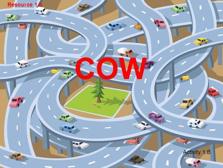 COW Activity 1.B Resource 1.b 1. Everyone 2. Just the driver 3. The driver and children Who should wear a seat belt in your car?