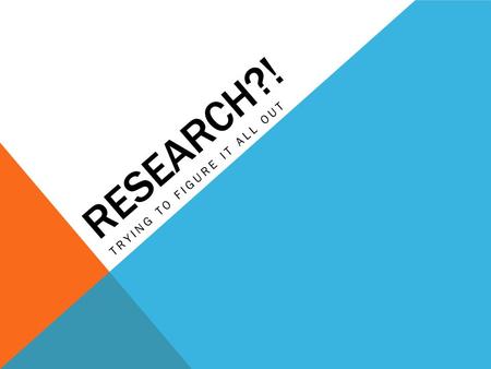 RESEARCH?! TRYING TO FIGURE IT ALL OUT. WHY DO WE NEED PSYCHOLOGICAL RESEARCH? Don’t we already know how the mind works? Human’s all behave the same,