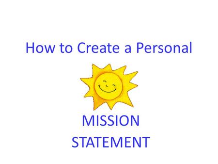 How to Create a Personal