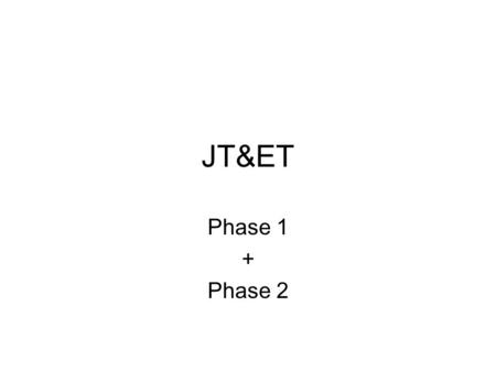 JT&ET Phase 1 + Phase 2. Phase 1 In 1947 the Government introduced the ‘comprehensive development areas programme’ (CDA) this includes: Slum clearance.