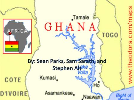 By: Sean Parks, Sam Sarath, and Stephen Alt. Resources Gold and salt were the two resources that Ghana possessed. They impacted Ghana because of the value.