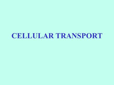 CELLULAR TRANSPORT. PASSIVE AND ACTIVE TRANSPORT REVIEW Doesn’t require energy inputs Solutes diffuse through a channel inside the protein’s interior.