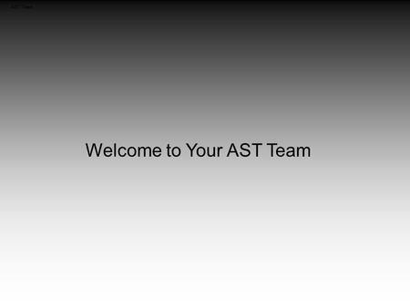 AST Team Welcome to Your AST Team Savings Account Building up your Savings Account (Cash Recovery Account)