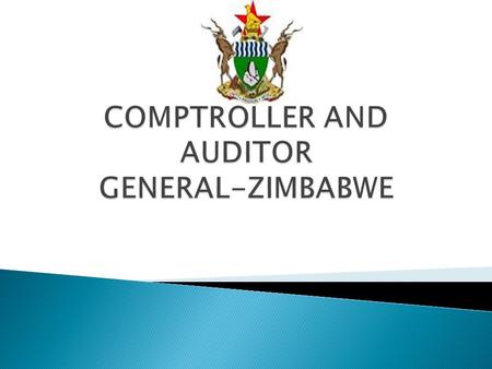 VALUE FOR MONEY AUDIT PRESENTATION ON MANAGEMENT OF DAM CONSTRUCTION AND WATER SUPPLY PROJECTS BY ZIMBABWE NATIONAL WATER AUTHORITY (ZINWA) PRESENTED.