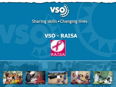 VSO - RAISA. n Who are we? n What are our tools? n So What?