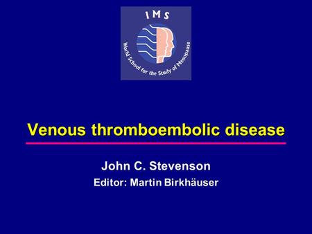 Venous thromboembolic disease