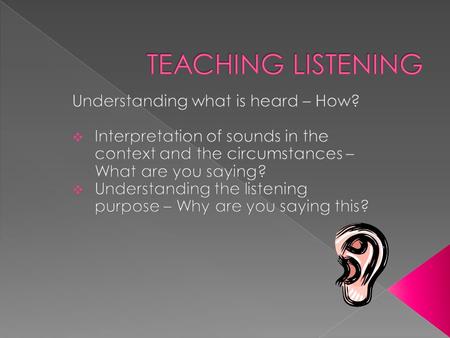  Establish › The purpose of the task › The listening skills to be practiced › The level of the learner › Vocabulary needed to understand the listening.