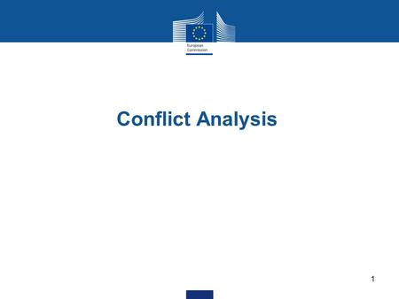 Conflict Analysis 1. 2 - Bosnia and Herzegovina (BiH) - Central African Republic (jointly with the UN) - Chad - Democratic Republic of Congo (DRC) - Guatemala.