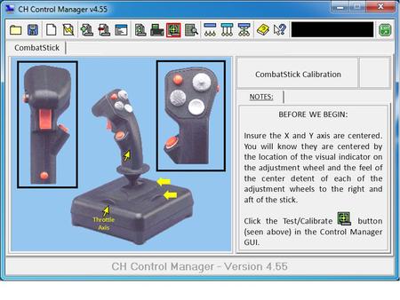 CombatStick NOTES: BEFORE WE BEGIN: Insure the X and Y axis are centered. You will know they are centered by the location of the visual indicator on the.