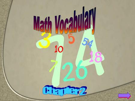 Even Number  A whole number that has 0, 2, 4, 6, or 8 in the ones place Examples: 2, 4, 6, 8, 10, 12, 14, 16,...