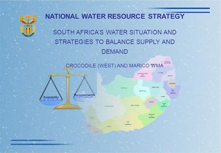 NATIONAL WATER RESOURCE STRATEGY