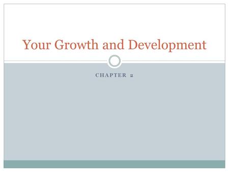 Your Growth and Development