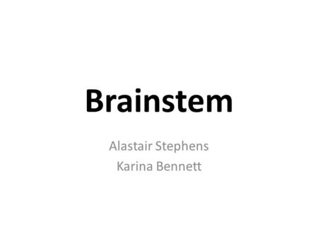 Alastair Stephens Karina Bennett