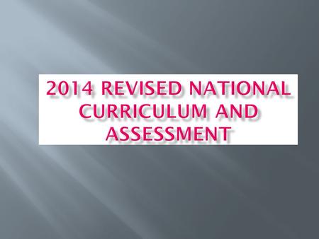 The DFE has made the biggest change to education in 20 years. This year is the year of transition.