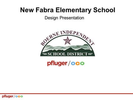 New Fabra Elementary School Design Presentation. Play Field Playground Bus Loop Staff Parking Parent Drop-off Parking Johns Rd. Lattimore Blvd. Secure.