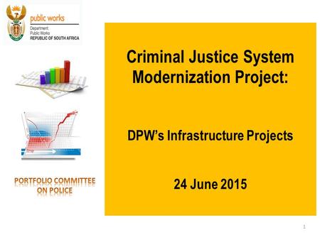 Criminal Justice System Modernization Project: DPW’s Infrastructure Projects 24 June 2015 1.