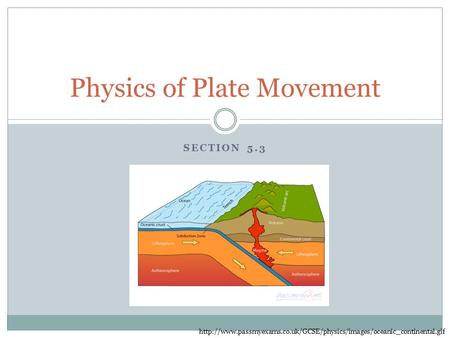 SECTION 5.3 Physics of Plate Movement