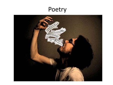 Poetry. Poetry is a style of writing in which the writing itself evokes emotion and conjures up imagery.