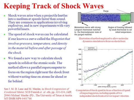 Keeping Track of Shock Waves ● Shock waves arise when a projectile hurtles into a medium at speeds faster than sound. They are common in applications involving.