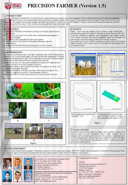 A) INTRODUCTION Geographic Information System (GIS) is an important tool in agriculture and has essential use in field management. Precision farming techniques.