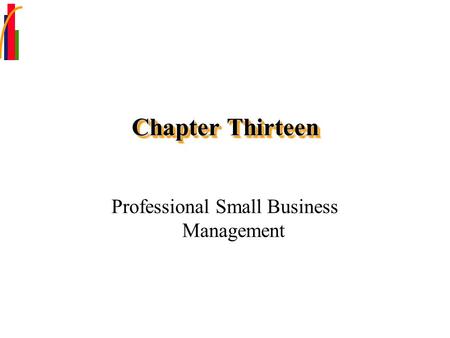 Professional Small Business Management