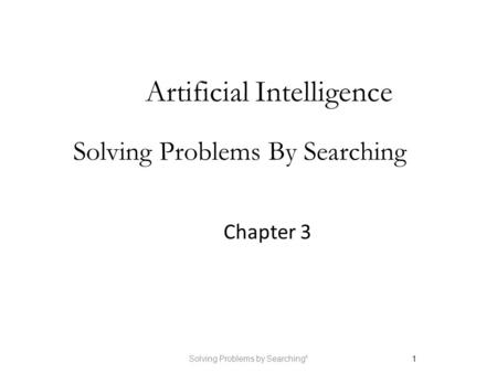 Artificial Intelligence