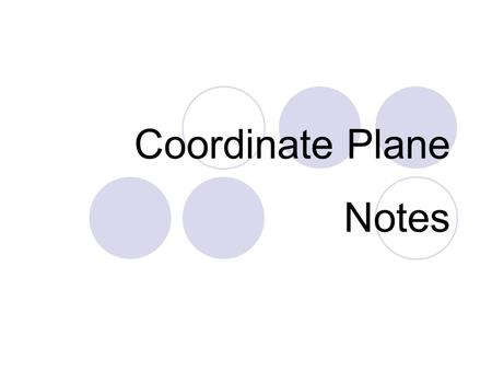 Coordinate Plane Notes.