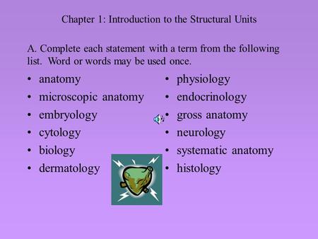 Chapter 1: Introduction to the Structural Units