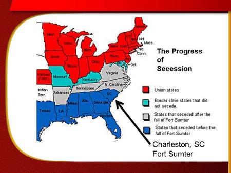 Charleston, SC Fort Sumter. Fort Sumter was completely surrounded.